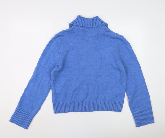 Abercrombie & Fitch Women's Blue Collared Jumper S