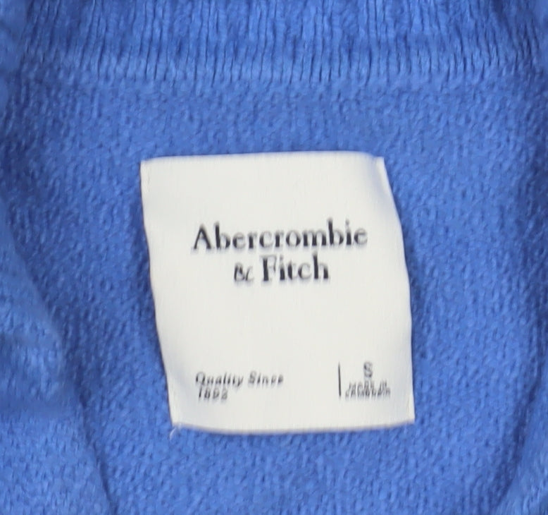 Abercrombie & Fitch Women's Blue Collared Jumper S