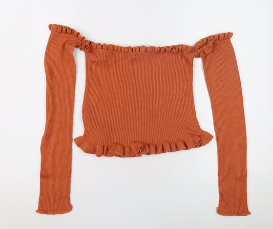Womens UK Size 16 ASOS Orange Pullover Jumper