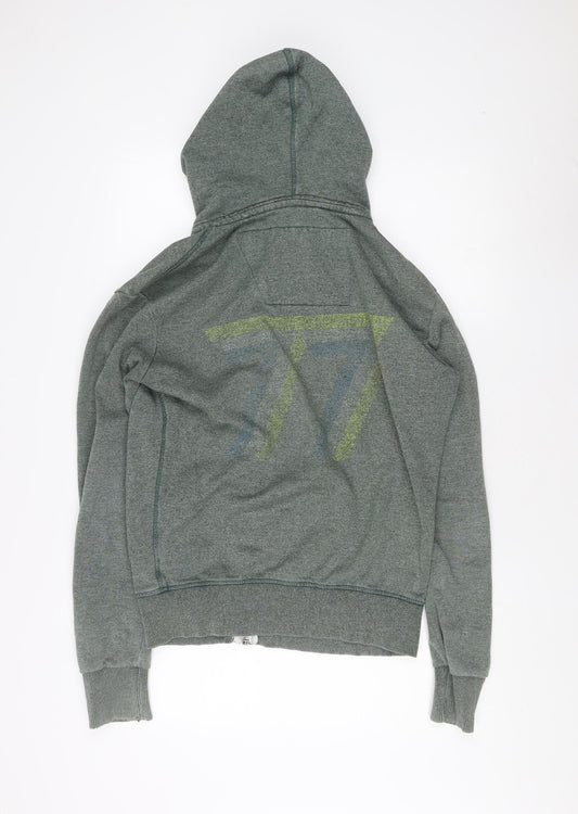 Superdry Men's Green Full Zip Hoodie, Size S