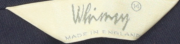 Whimsy Women's Blue Blazer, Size 14, Regular Fit