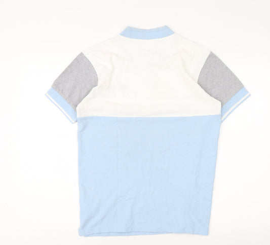 Ellesse Men's Blue Cotton Polo Shirt - Size S