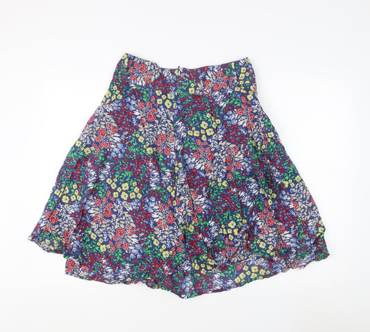 M&Co Women's Blue Floral Skirt, Size 10