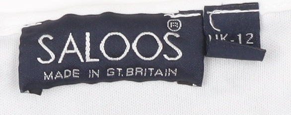 Womens UK Size 12 Saloos Multicoloured Basic T-Shirt