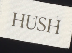 Hush Women's Black V-Neck Long Sleeve Blouse Size 10