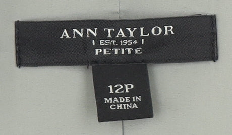 Ann Taylor Women's Grey Blazer Size 12P Petite