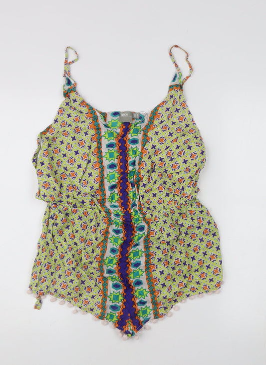 Womens UK Size M ASOS One-Piece Multicoloured Playsuit