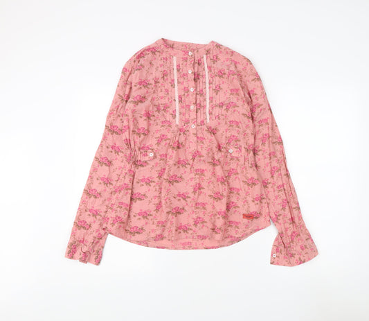 Womens UK Size L Lee Cooper Pink Basic Blouse
