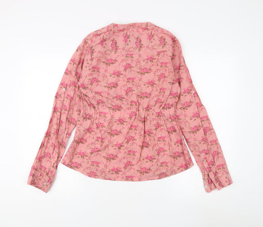 Womens UK Size L Lee Cooper Pink Basic Blouse