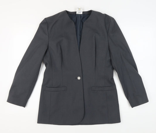 Womens UK Size 14 Alexon Regular Black Blazer