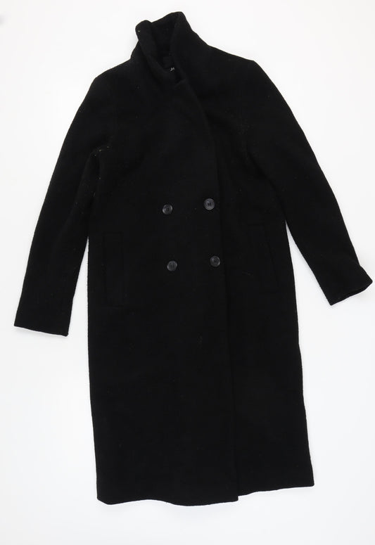 Womens UK Size S Monki Black Overcoat
