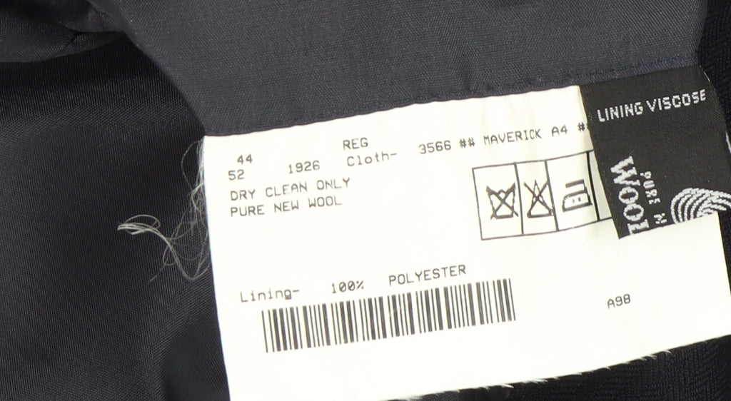 Mens UK Size 44 Tailor & Cutter Regular Blue Suit Jacket