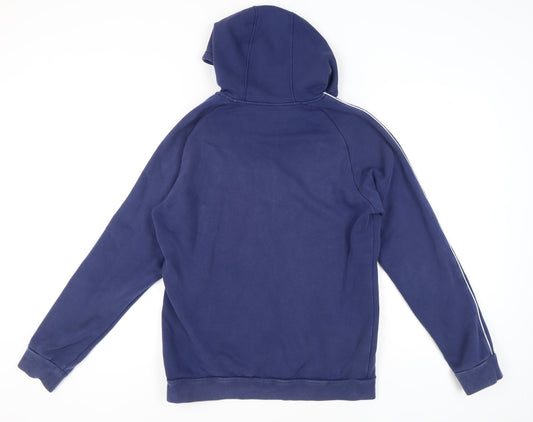 Adidas Men's Blue Pullover Hoodie, Size M