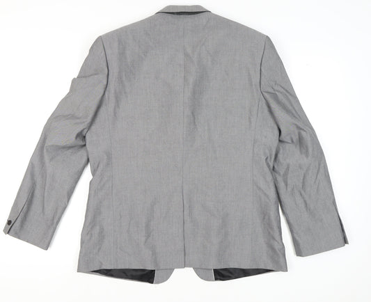 Mens UK Size 46 Red Herring Regular Grey Suit Jacket