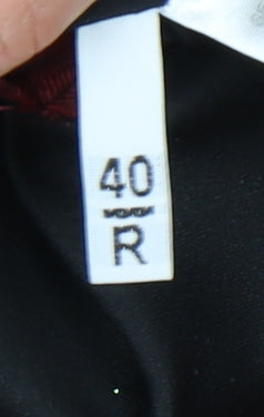 Mens UK Size 40 Fellini Regular Black Suit Tuxedo