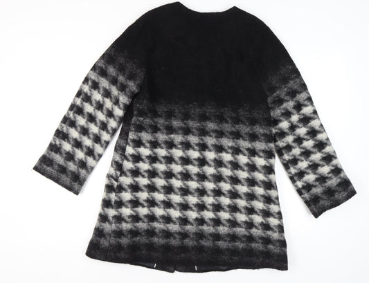 Womens UK Size 10 Marks and Spencer Black Basic Coat