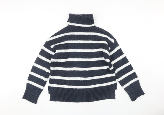 Womens UK Size 10 Crew Clothing Company Blue Pullover Jumper