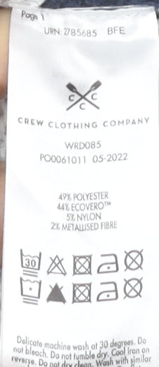 Womens UK Size 10 Crew Clothing Company Blue Pullover Jumper