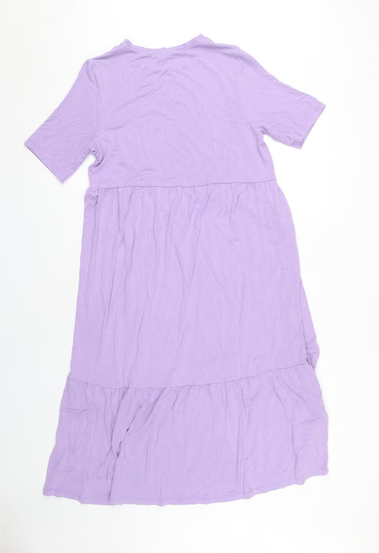 ASOS Women's Purple Half Sleeve Dress, Size 10