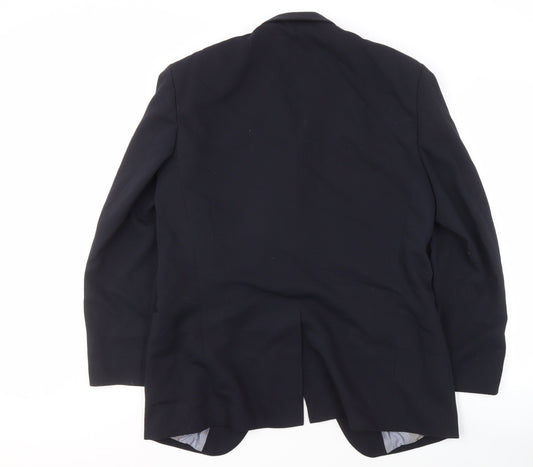 Mens UK Size 38 River Island Regular Black Suit Jacket