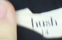 Hush Women's Black Skirt Size 4 Polyester Elastic Waist