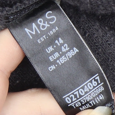 Womens UK Size 14 Marks and Spencer Multicoloured Basic Coat