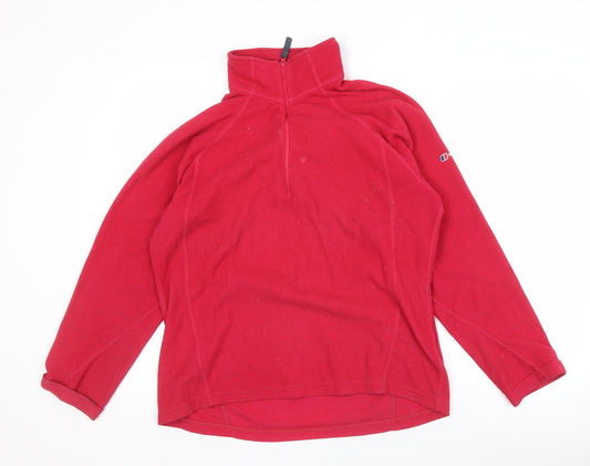 Womens UK Size 14 Berghaus Red Pullover Sweatshirt