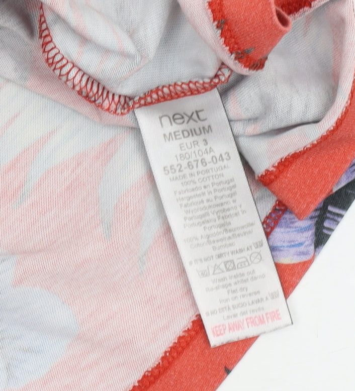 Next Men's Multicoloured Floral T-Shirt, Medium Size