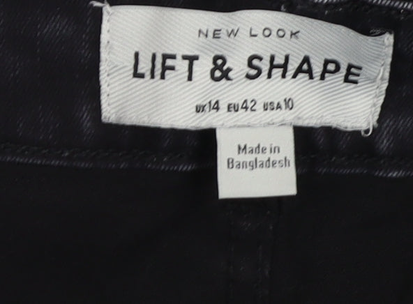New Look Women's Black Skinny Jeans Size 14 Mid-Rise