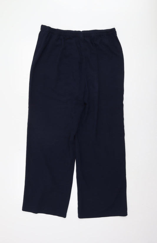 Womens UK Size 14 Isle Regular Fit Blue Trousers