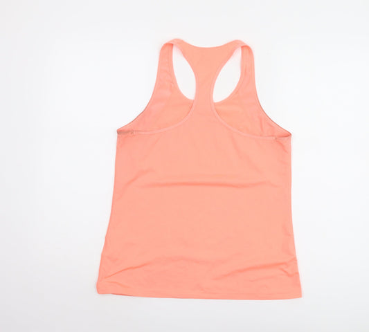 Womens UK Size M Nike Orange Basic Tank