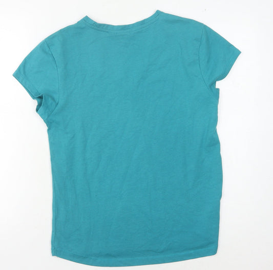 Womens UK Size 12 LA Gear Blue Basic T-Shirt