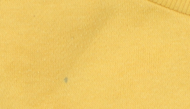 Unisex Adults UK Size 2XS Disney Yellow Pullover Sweatshirt