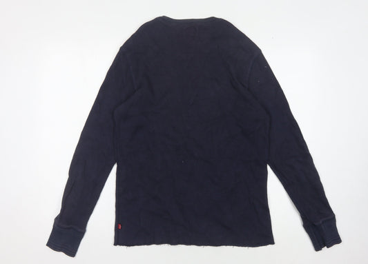 Mens UK Size S Levi's Blue Pullover Sweatshirt