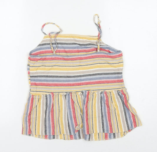 New Look Women's Multicoloured Stripe Tank Size 10