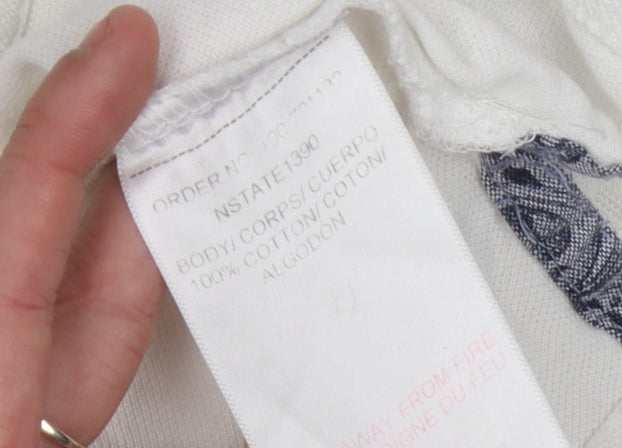 Nanny State Men's White Polo Shirt XL