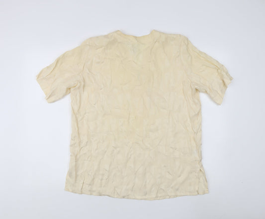 Womens UK Size L Country Casuals Beige Basic Blouse