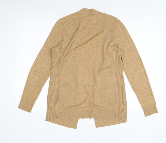 Gap Women's Beige Open Front Cardigan, Size S, Cotton Blend