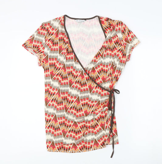 Womens UK Size 16 Marks and Spencer Multicoloured Wrap Blouse