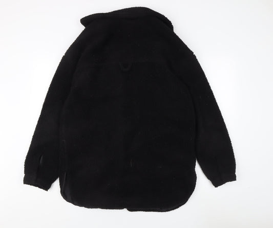 Womens UK Size S Brave Soul Black Basic Coat