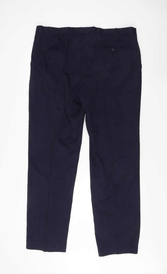 Marks and Spencer Men's Blue Trousers Size 40