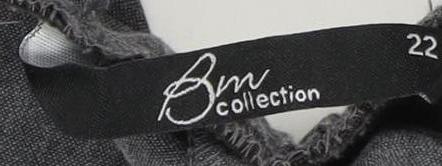 BM Collection Women's Grey Trousers, Size 22