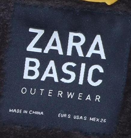 Womens UK Size 4 Zara Yellow Puffer Jacket