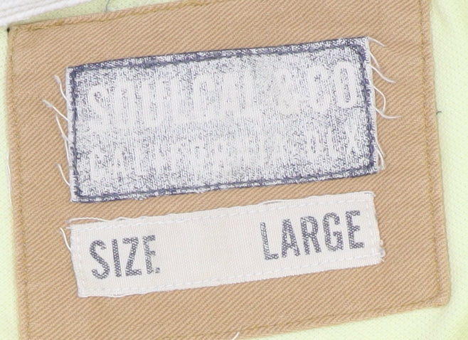 SC&Co Men's Yellow Polo Shirt Large Cotton