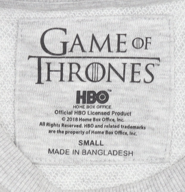 HBO Unisex Grey Game of Thrones Sweatshirt S