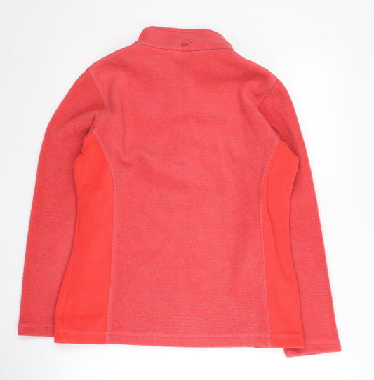 Regatta Women's Red 1/4 Zip Pullover Sweatshirt Size 10