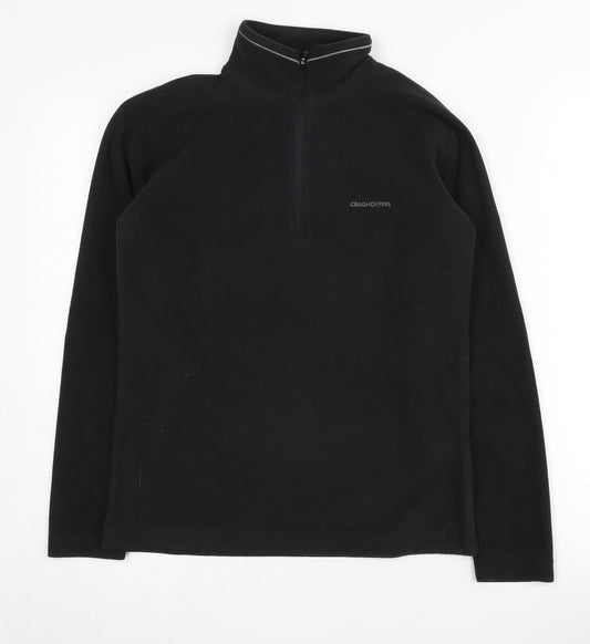 Womens UK Size 8 Craghoppers Black Full Zip Sweatshirt