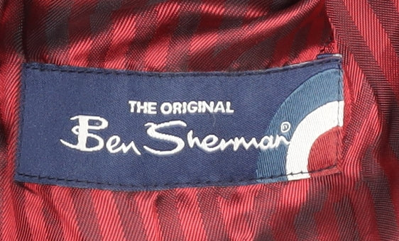 Mens UK Size 40 Ben Sherman Regular Black Suit Jacket
