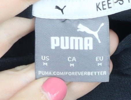 Puma Women's Black Medium Pullover Hoodie, Size 12