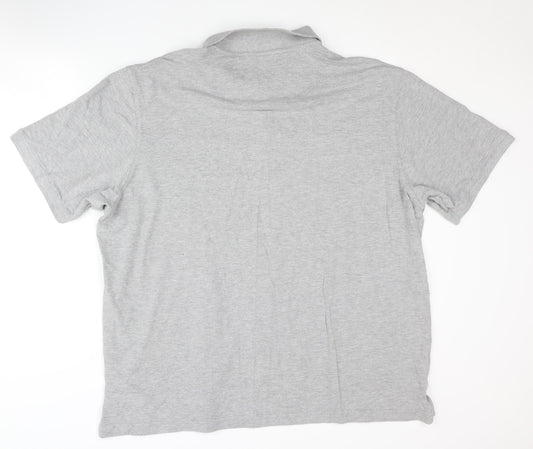 Pierre Cardin Men's Grey 4XL Polo Shirt